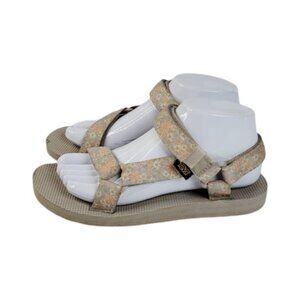 Teva Women's Taupe Wildflower Original Universal Trekking Sandal Size 7